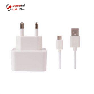 شارژر دیواری ریمکس مدل RX-D23 به همراه کابل تبدیل microUSB