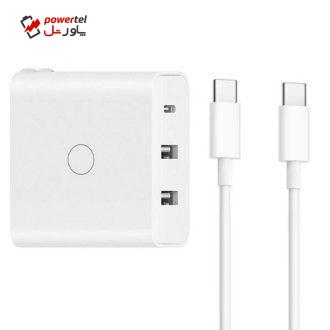 شارژر دیواری زد ام ای مدل HA832 به همراه کابل تبدیل USB-C