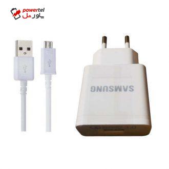 شارژر دیواری سامسونگ مدل S9 به همراه کابل تبدیل MicroUSB