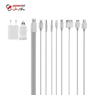 شارژر دیواری سلما مدل SL-078A به همراه شارژر فندکی و کابل تبدیل شارژر دیواری سلما مدل SL-078A به همراه شارژر فندکی و کابل تبدیل