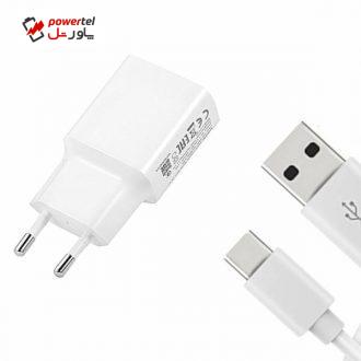 شارژر دیواری شیائومی مدل K10-E-05 به همراه کابل تبدیل USB-C شارژر دیواری شیائومی مدل K10-E-05 به همراه کابل تبدیل USB-C