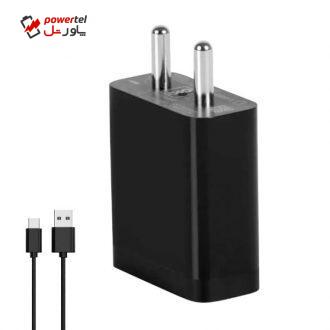 شارژر دیواری شیائومی مدل MDY-09-EJ به همراه کابل تبدیل USB-C شارژر دیواری شیائومی مدل MDY-09-EJ به همراه کابل تبدیل USB-C