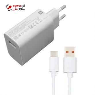 شارژر دیواری شیائومی مدل MDY-09-EN به همراه کابل تبدیل USB-C شارژر دیواری شیائومی مدل MDY-09-EN به همراه کابل تبدیل USB-C