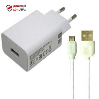 شارژر دیواری شیائومی مدل  MDY-10-EF به همراه کابل تبدیل microUSB