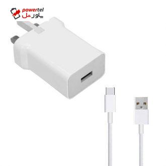 شارژر دیواری شیائومی مدل MDY-10-EG به همراه کابل تبدیل USB-C شارژر دیواری شیائومی مدل MDY-10-EG به همراه کابل تبدیل USB-C