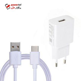 شارژر دیواری شیائومی مدل MYD-08-DF به همراه کابل تبدیل USB-C شارژر دیواری شیائومی مدل MYD-08-DF به همراه کابل تبدیل USB-C