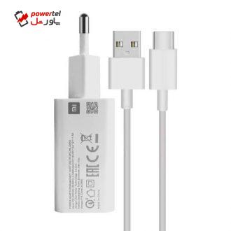 شارژر دیواری شیائومی مدل NOTE 8 به همراه کابل تبدیل USB-C