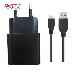 شارژر دیواری مدل 2A به همراه کابل USB به microUSB شارژر دیواری مدل 2A به همراه کابل USB به microUSB