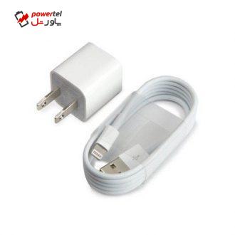 شارژر دیواری مدل A-101 همراه با کابل لایتینینگ شارژر دیواری مدل A-101 همراه با کابل لایتینینگ