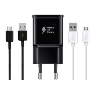 شارژر دیواری  مدل EP-TA20EWE به همراه کابل تبدیل USB-C / microUSB