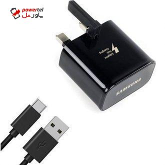 شارژر دیواری  مدل EP-TA20UBE همراه با کابل USB Type-C