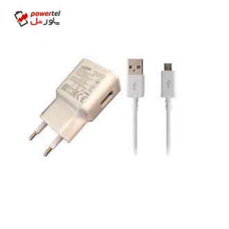 شارژر دیواری  مدل EP-TA20WEW به همراه کابل تبدیل microUSB