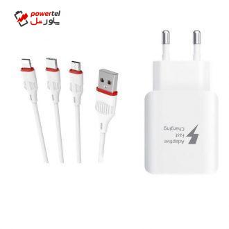 شارژر دیواری مدل EP-TA300 به همراه کابل تبدیل شارژر دیواری مدل EP-TA300 به همراه کابل تبدیل
