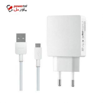 شارژر دیواری مدل HW-050200E3W همراه با کابل USB-C