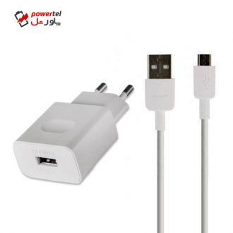 شارژر دیواری  مدل HW-059200EHQ همراه با کابل Micro-USB طول 1 متر