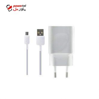 شارژر دیواری مدل HW51 به همراه کابل تبدیل microUSB