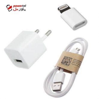 شارژر دیواری مدل MB352 به همراه کابل micro USB و مبدل micro USB به لایتنینگ شارژر دیواری مدل MB352 به همراه کابل micro USB و مبدل micro USB به لایتنینگ