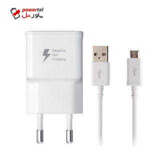 شارژر دیواری مدل TA20EWE-EP به همراه کابل تبدیل microUSB شارژر دیواری مدل TA20EWE-EP به همراه کابل تبدیل microUSB