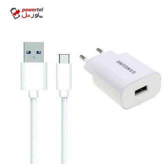 شارژر دیواری مدل ep-ta600 به همراه کابل USB-C طول 1 متر شارژر دیواری مدل ep-ta600 به همراه کابل USB-C طول 1 متر