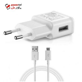شارژر دیواری مدل qas 87  به همراه کابل MicroUSB