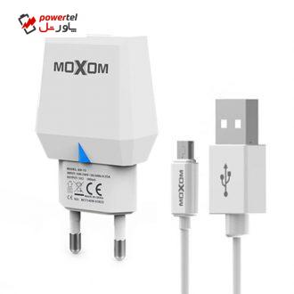 شارژر دیواری موکسوم مدل KH-33 به همراه کابل تبدیل microUSB شارژر دیواری موکسوم مدل KH-33 به همراه کابل تبدیل microUSB