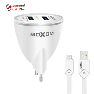 شارژر دیواری مکسوم مدل KH-23 به همراه کابل microUSB