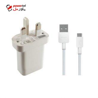 شارژر دیواری هوآوی مدل HW-050200B01 همراه با کابل Micro USB هوآوی