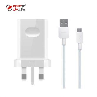 شارژر دیواری هوآوی مدل HW-059200BHQ به همراه کابل تبدیل microUSB شارژر دیواری هوآوی مدل HW-059200BHQ به همراه کابل تبدیل microUSB