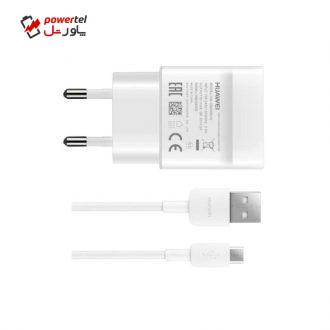 شارژر دیواری هوآوی مدل HW-059200EHQ-P9 به همراه کابل تبدیل microUSB شارژر دیواری هوآوی مدل HW-059200EHQ-P9 به همراه کابل تبدیل microUSB