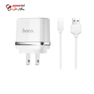 شارژر دیواری هوکو مدل C11A همراه با کابل microUSB شارژر دیواری هوکو مدل C11A همراه با کابل microUSB