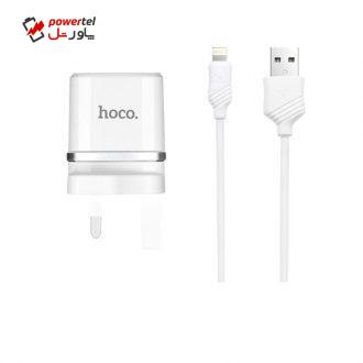 شارژر دیواری هوکو مدل C11B همراه با کابل لایتینینگ شارژر دیواری هوکو مدل C11B همراه با کابل لایتینینگ