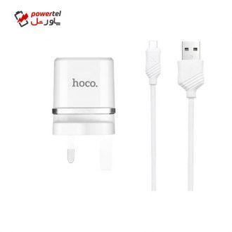 شارژر دیواری هوکو مدل C12B همراه با کابل MICRO USB
