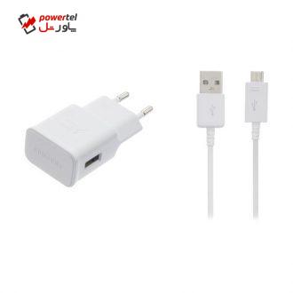 شارژر دیواری کد E25 به همراه کابل تبدیل microUSB شارژر دیواری کد E25 به همراه کابل تبدیل microUSB