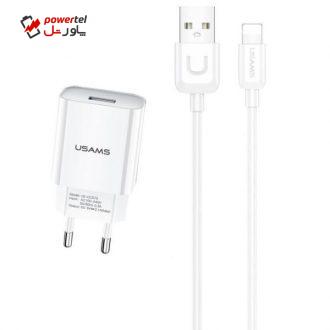 شارژر دیواری یوسمز مدل T21 به همراه کابل تبدیل microUSB