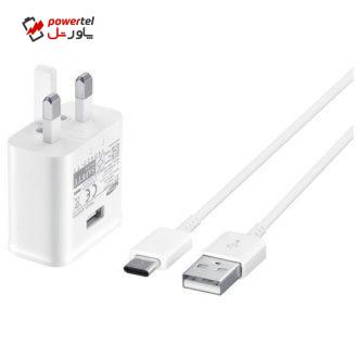 شارژر دیواری 15W مدل EP-TA20UWE همراه با کابل USB Type-C
