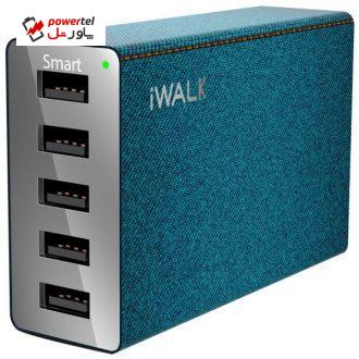 شارژر رومیزی 5 پورت آی واک مدل Leopard M5