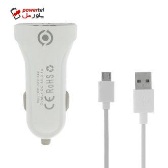 شارژر فندکی آیوان مدل CC-18 به همراه کابل microUSB شارژر فندکی آیوان مدل CC-18 به همراه کابل microUSB