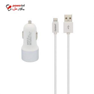 شارژر فندکی ارلدام مدل ES-123 به همراه کابل تبدیل لایتنینگ شارژر فندکی ارلدام مدل ES-123 به همراه کابل تبدیل لایتنینگ
