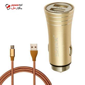 شارژر فندکی اس زولک مدل S15 به همراه کابل microUSB