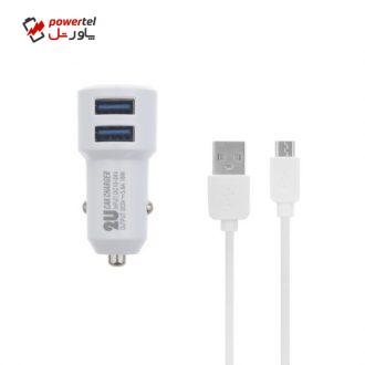 شارژر فندکی الدینو مدل C309 به همراه کابل microUSB