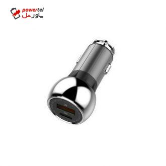 شارژر فندکی الدینیو مدل C1 به همراه کابل تبدیل USB-C