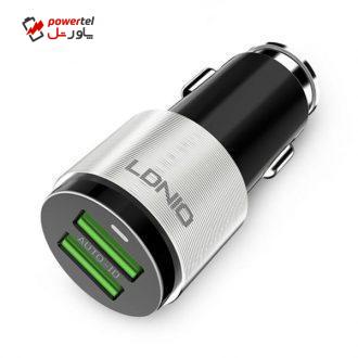 شارژر فندکی الدینیو مدل C403 همراه با کابل microUSB شارژر فندکی الدینیو مدل C403 همراه با کابل microUSB