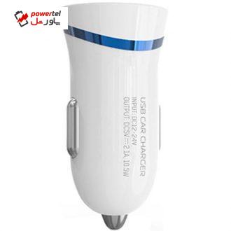شارژر فندکی الدینیو مدل DL-C12 همراه با کابل microUSB