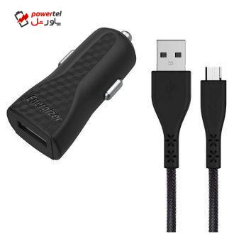 شارژر فندکی انرجایزر مدل DC1ALMCM به همراه کابل تبدیل microUSB شارژر فندکی انرجایزر مدل DC1ALMCM به همراه کابل تبدیل microUSB
