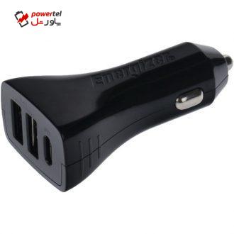 شارژر فندکی انرجایزر مدل DC21PGUCC3 به همراه کابل USB-C