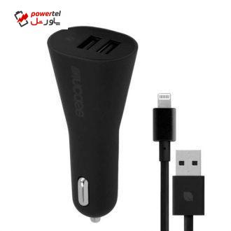 شارژر فندکی اینکیس مدل EC20079 به همراه کابل لایتنینگ شارژر فندکی اینکیس مدل EC20079 به همراه کابل لایتنینگ