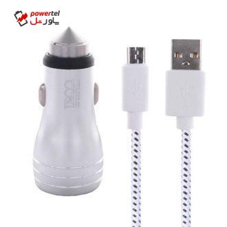 شارژر فندکی تسکو مدل TCG 2 به همراه کابل تبدیل microUSB