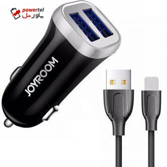 شارژر فندکی جوی روم مدل c-m216 به همراه کابل لایتنینگ
