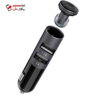 شارژر فندکی ریمکس مدل RB-T11C به همراه هدست بلوتوث