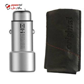 شارژر فندکی شیاومی مدل ZMI AP821  فست شارژ همراه با کیف